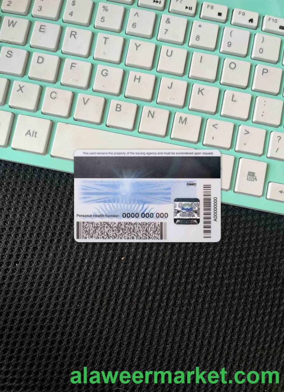 Canada province British Columbia driving license photolook BACK